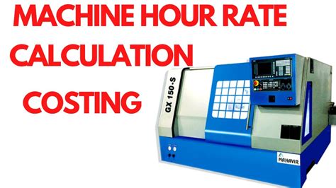 cnc machine rate calculator